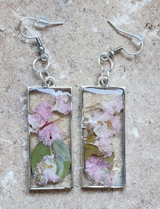 Pressed Flower Earrings