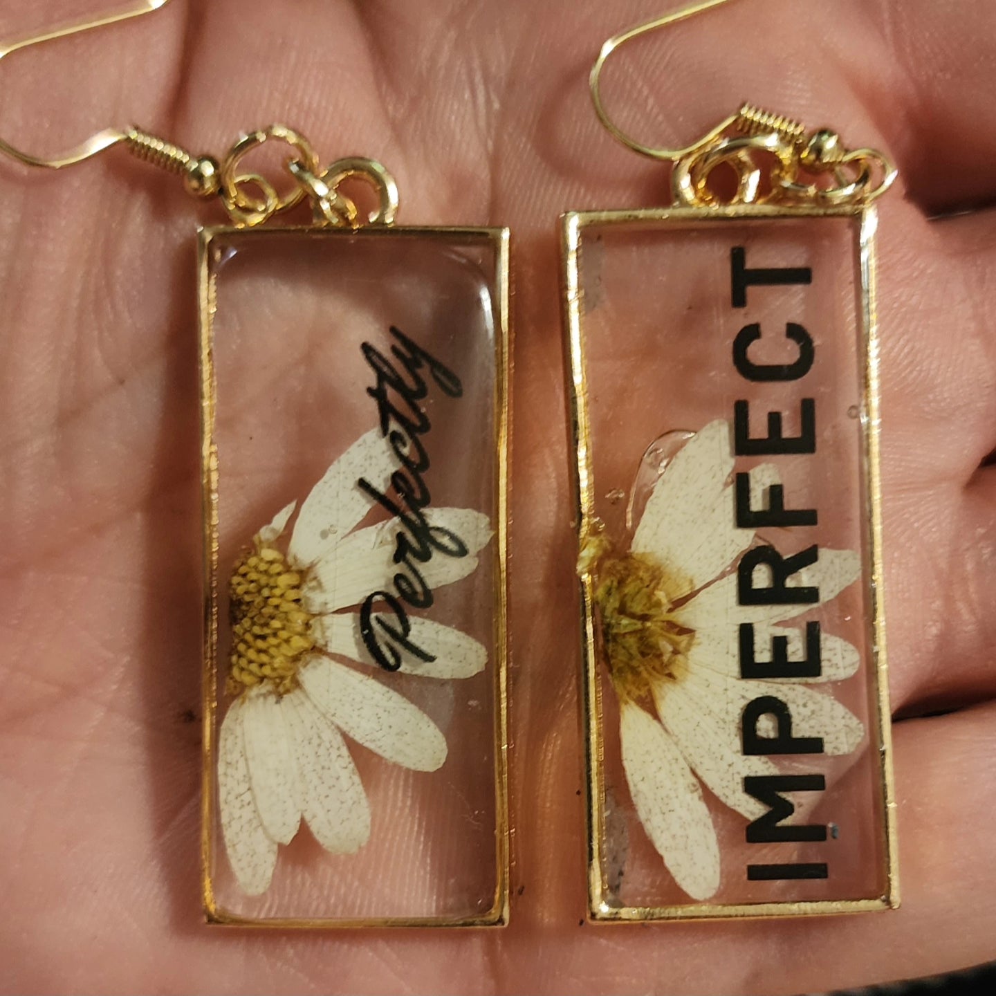 Pressed Flower Earrings - Perfectly Imperfect